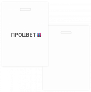 Пакет полиэтиленовый 380х500 мм, шелкография 2+0