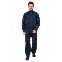 Костюм рабочий «Престиж» с полукомбинезоном, синий