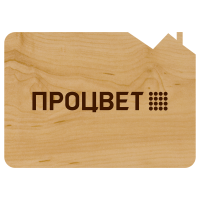 Открытка из дерева А6 фигурной формы