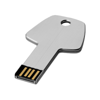 Флешка в форме ключа, серебряная, 4 Гб