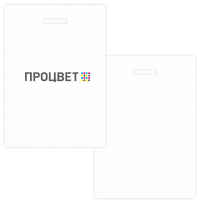 Пакет полиэтиленовый 220х340 мм, шелкография 4+0