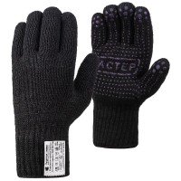 Перчатки рабочие «Мастер», черные с фиолетовым