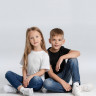 Футболка детская T-bolka Fit Kids, черная