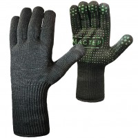 Перчатки рабочие «Мастер», черные с зеленым