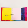 Блокнот А6 в твердой обложке на пружине с магнитной застежкой (блок 100 листов без печати)