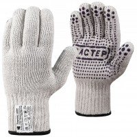 Перчатки рабочие «Мастер», белые с черным
