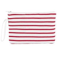 Косметичка Aurora белая с красным