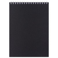Блокнот Nettuno в линейку, черный