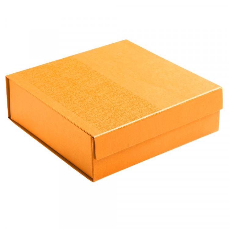 Коробка Joy Small раскладная на магнитах, оранжевая | Процвет