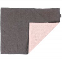 Сервировочная салфетка Essential с пропиткой, серая с розовым