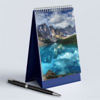 Настольный кашированный календарь-домик А5 (210х148 мм)