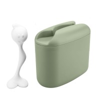 Контейнер для хранения продуктов с ложкой Hot Stuff, средний, зеленый