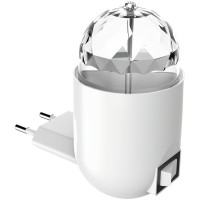 Настенный светильник Gauss Disco с фиксированной проекцией, белый