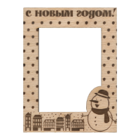 Фоторамка магнитная Снеговик 60х80 мм