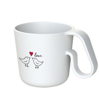 Кружка Maxx с надписью Bird Love, белая