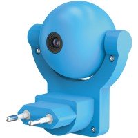 Настенный светильник Gauss Mood с фиксированной проекцией «Медвежонок», синий