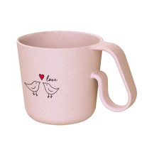 Кружка Maxx с надписью Bird Love, розовая