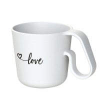 Кружка Maxx с надписью Love, белая