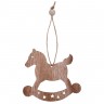 Елочная игрушка Wood, в форме лошадки
