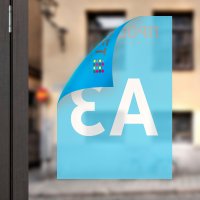 Наклейка А3 с клейкой лицевой стороной