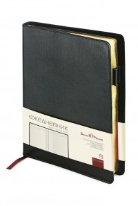 Ежедневник-портфолио Profy, полудатированный, черный