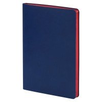 Ежедневник Blues Flex, недатированный, синий с красным