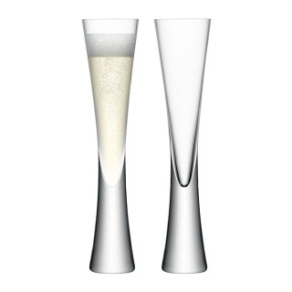 Набор из 2 бокалов для шампанского Moya Flute, прозрачный