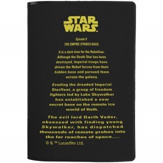Обложка для паспорта Star Wars Title, черная