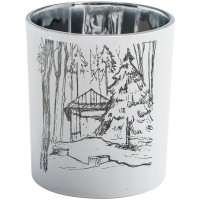 Подсвечник Forest, с изображением избушки