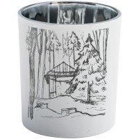 Подсвечник Forest, с изображением избушки