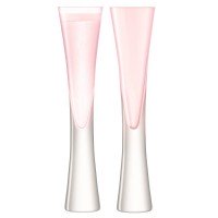 Набор из 2 бокалов для шампанского Moya Flute, розовый