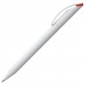 Ручка шариковая Prodir DS3 TMM-X, белая с красным