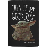 Обложка для паспорта Grogu, черная