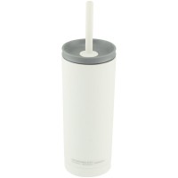 Термостакан Superb Sippy с трубочкой, белый