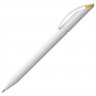 Ручка шариковая Prodir DS3 TMM-X, белая с желтым