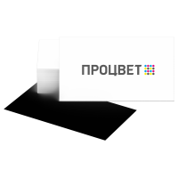 Визитки 4+0 (магнитные, цветные с одной стороны)
