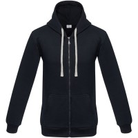 Толстовка на молнии с капюшоном Unit Siverga Heavy, темно-синяя