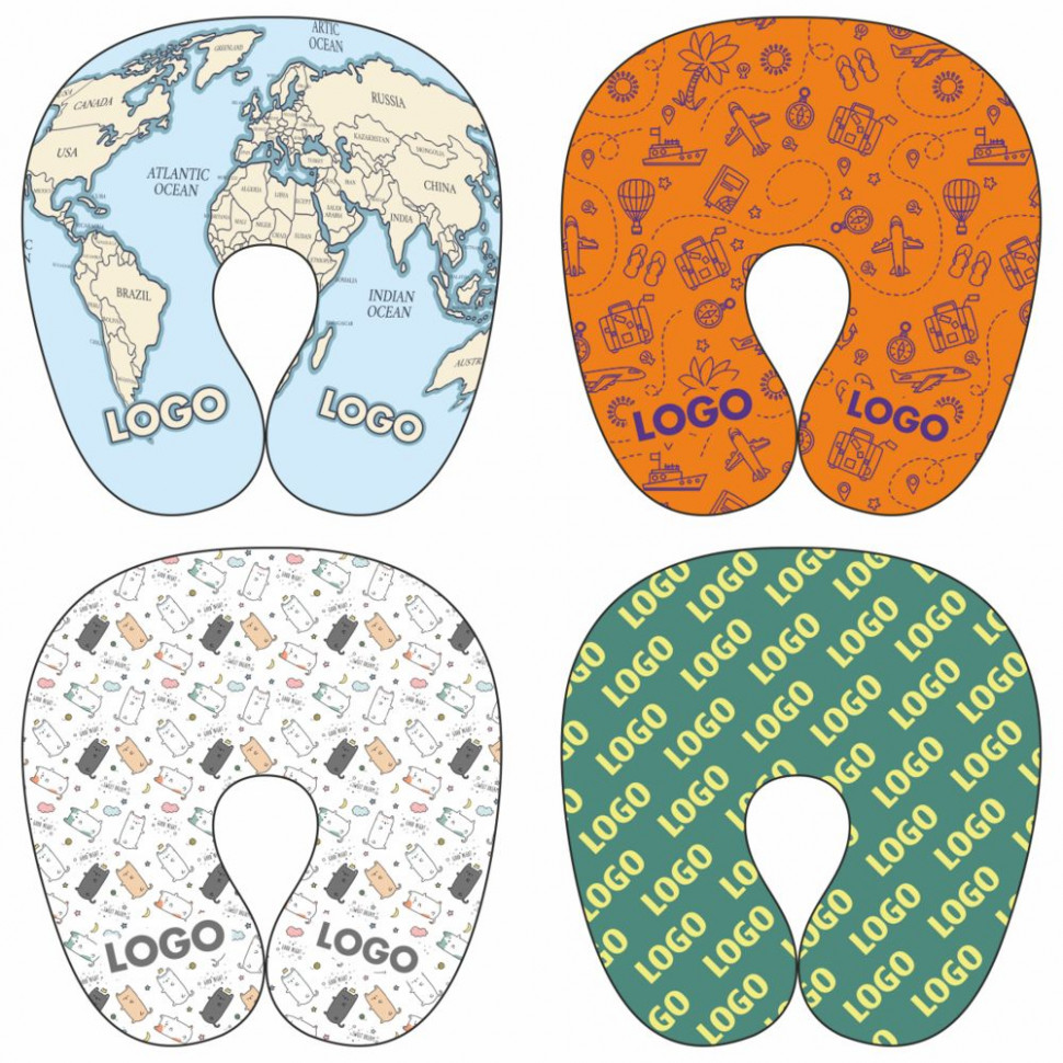 Подушка дорожная Kopf с печатью на заказ | Процвет