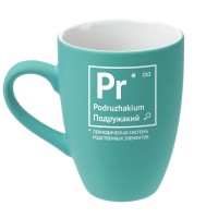 Кружка «Подружакий» с покрытием софт-тач, бирюзовая