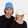 Бейсболка Classic 2.0, синяя с белым кантом