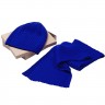 Набор Stripes: шарф и шапка, ярко-синий