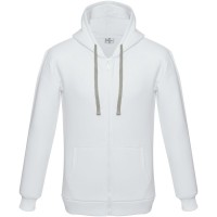 Толстовка на молнии с капюшоном Unit Siverga Heavy, белая