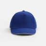 Бейсболка Classic 2.0, ярко-синяя с белым кантом