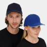 Бейсболка Classic 2.0, ярко-синяя с белым кантом