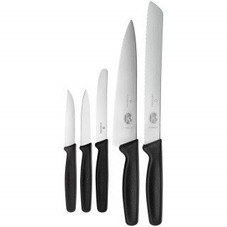 Набор из 5 ножей Victorinox Standart, черный