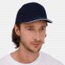 Бейсболка Classic 2.0, темно-синяя с белым кантом