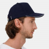 Бейсболка Classic 2.0, темно-синяя с белым кантом