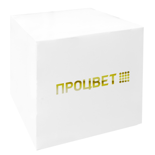 Картонная коробка формата 100*100*100 мм с тиснением с одной стороны