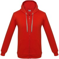 Толстовка на молнии с капюшоном Unit Siverga Heavy, красная