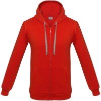 Толстовка на молнии с капюшоном Unit Siverga Heavy, красная